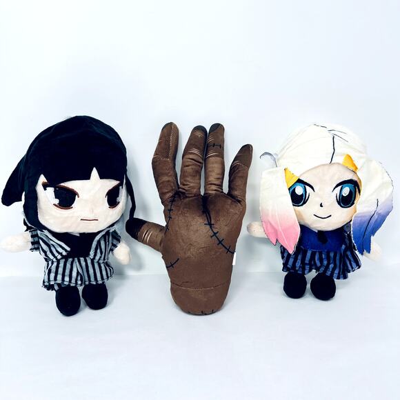 Addams Family Wednesday Plush Doll Toys Thing Plush Lot of 3 Halloween Spooky - Picture 1 of 10